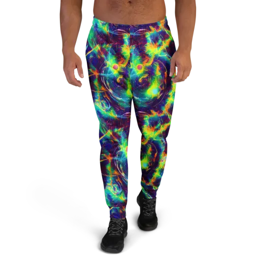 The Neon Paradox on a Men's Joggers