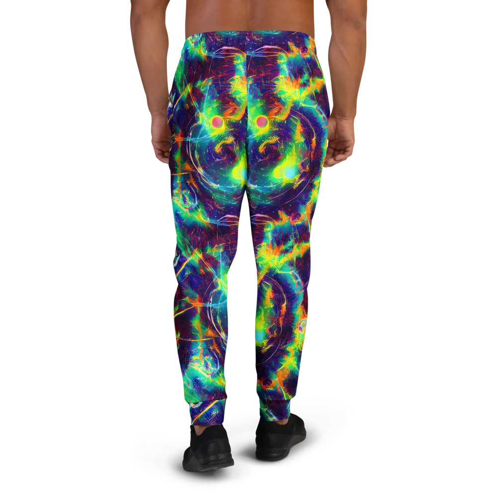 The Neon Paradox on Men's Joggers — Back