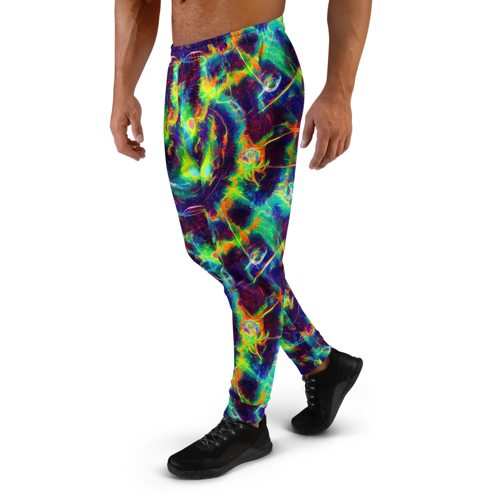 The Neon Paradox on Men's Joggers — Left