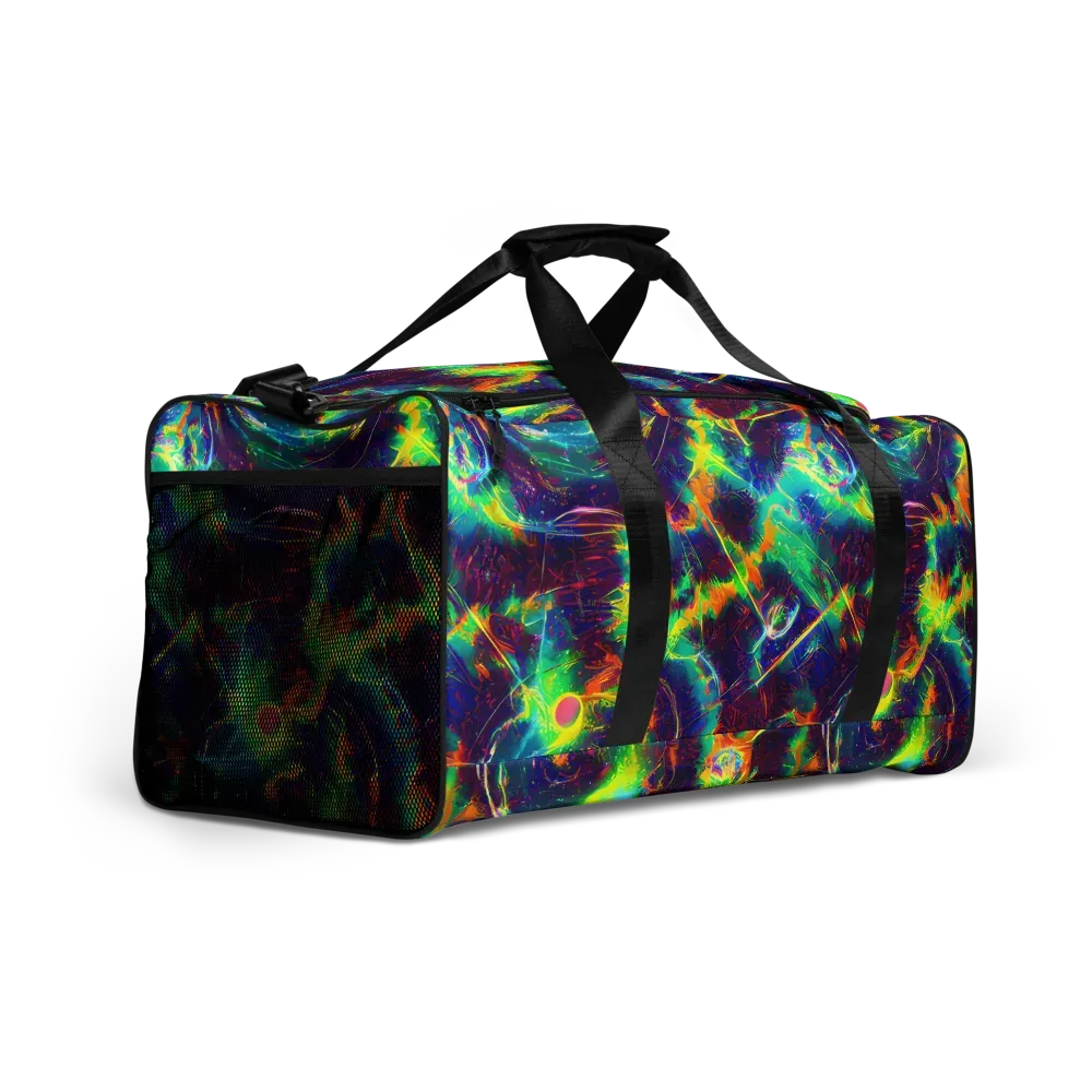 The Neon Paradox on Duffle Bag — Right Front