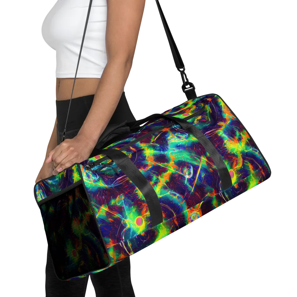 The Neon Paradox on Duffle Bag — Front
