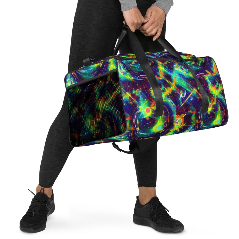 The Neon Paradox on Duffle Bag — Right Front