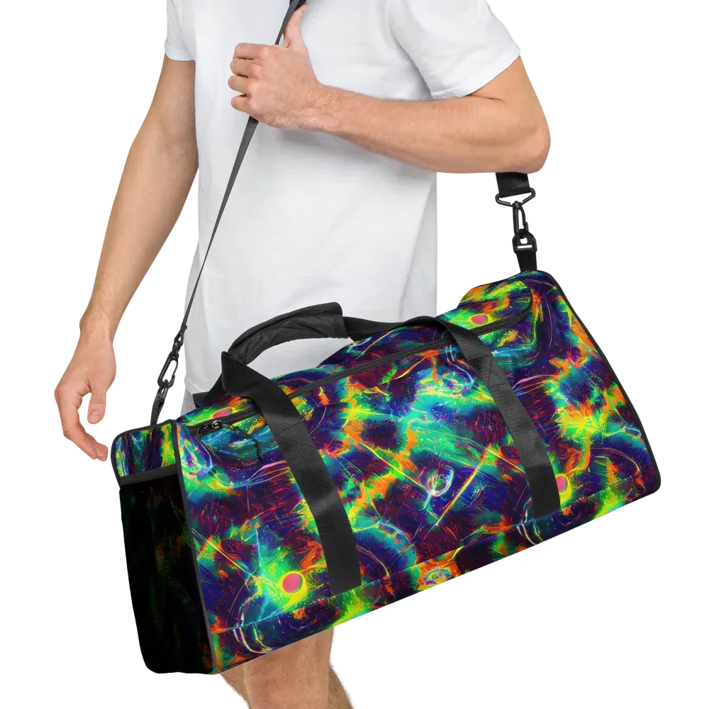 The Neon Paradox on Duffle Bag — Right Front