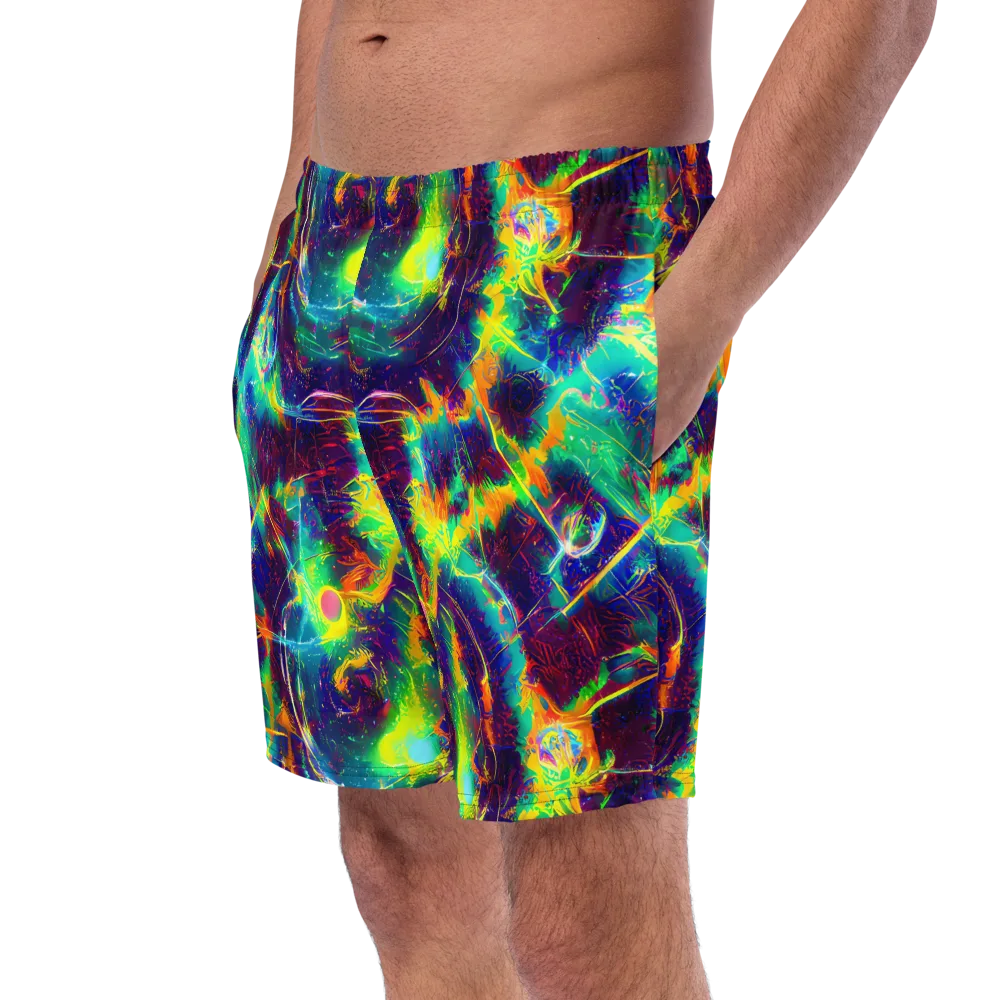 The Neon Paradox on Swim Trunks — Left Front