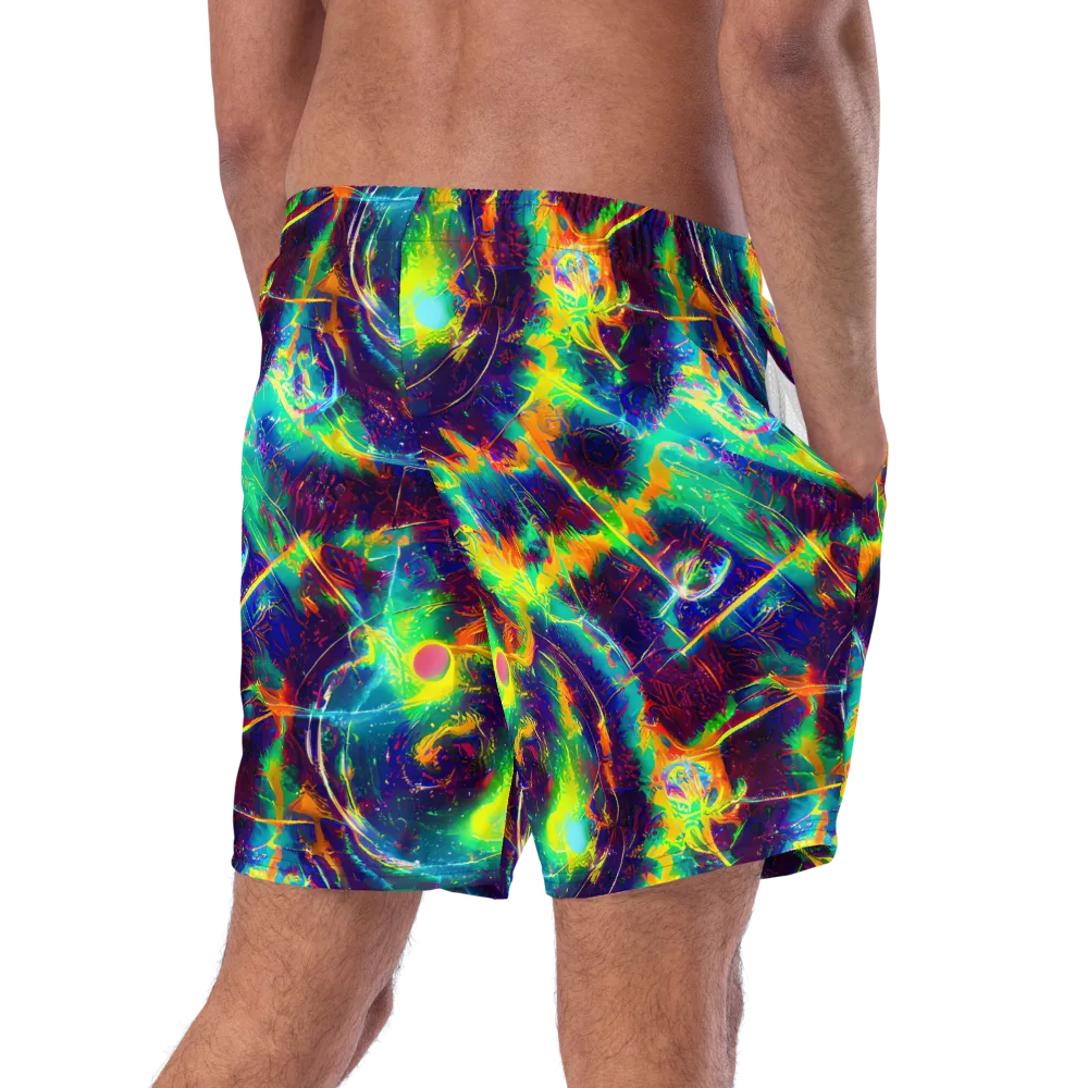The Neon Paradox on Swim Trunks — Right Back