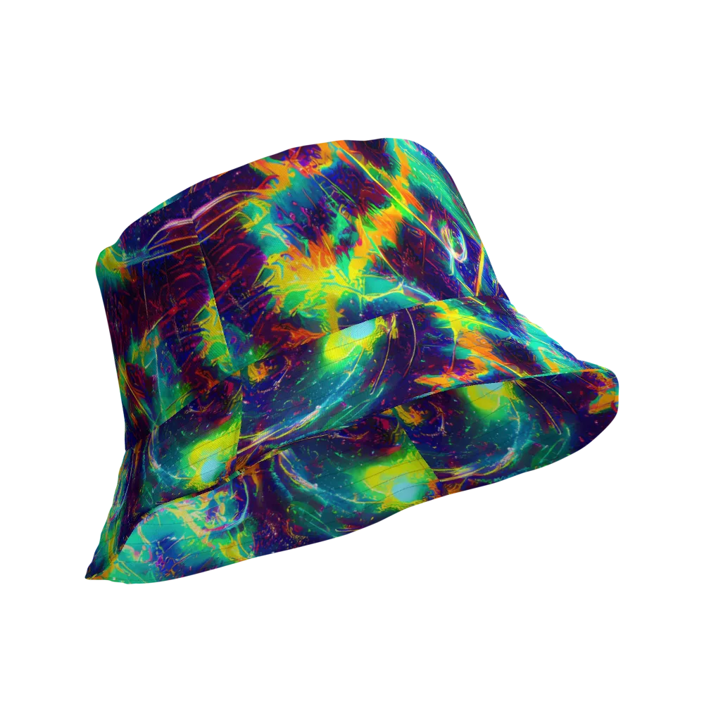 The Neon Paradox on Reversible Bucket Hat — Product details Outside