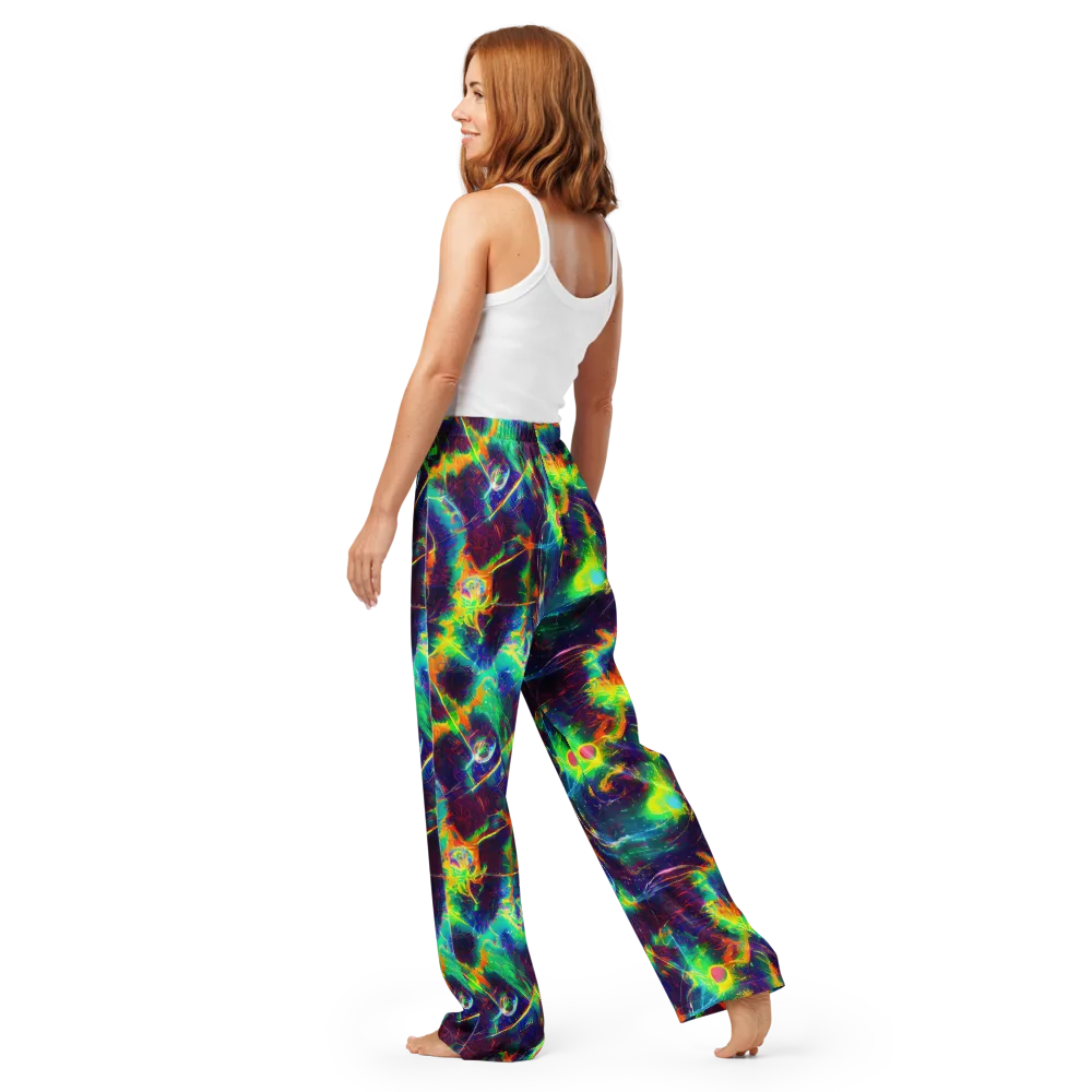 The Neon Paradox on Women's Pajama Pants — Back