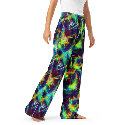 The Neon Paradox on a Women's Pajama Pants