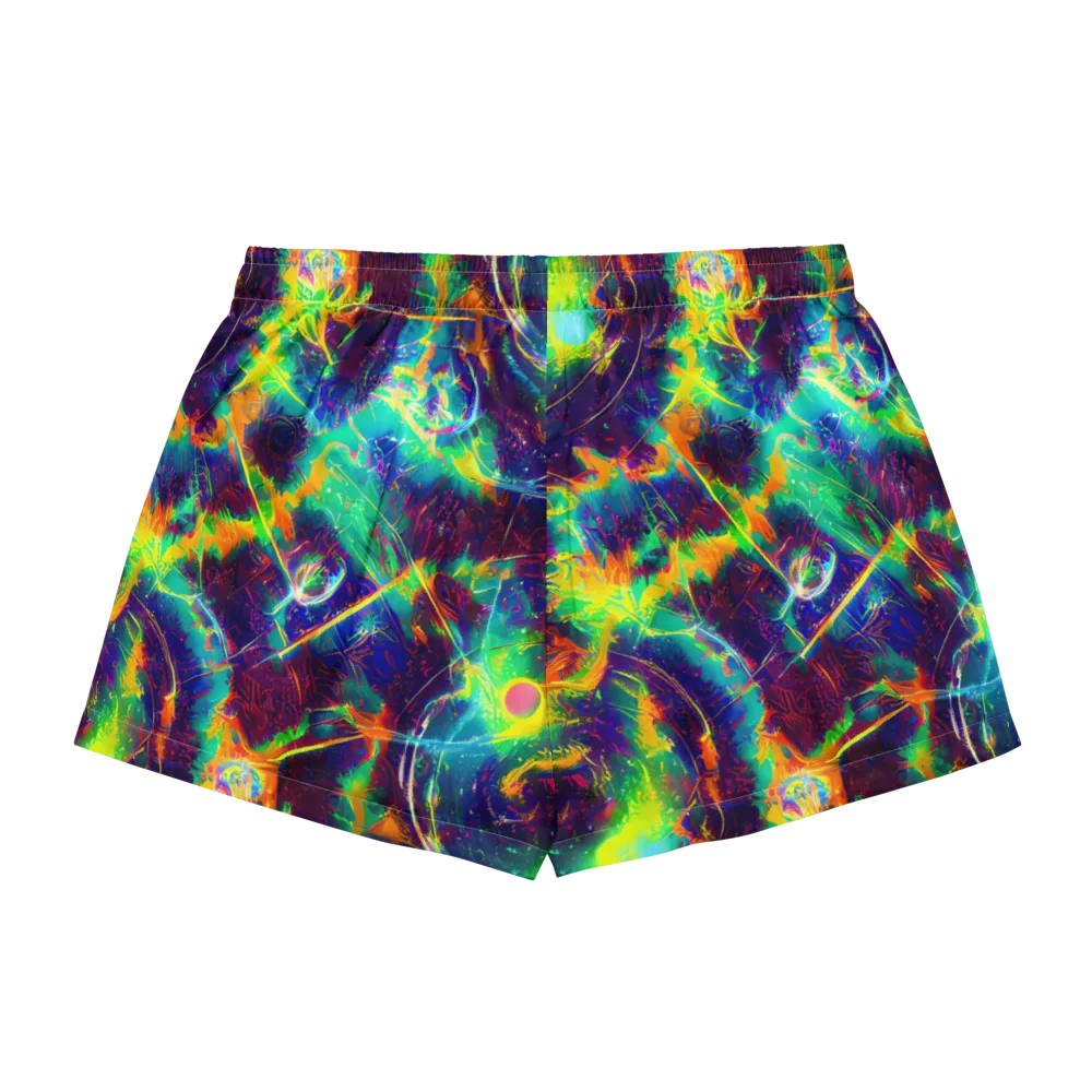 The Neon Paradox on Women's Pajama Shorts — Back