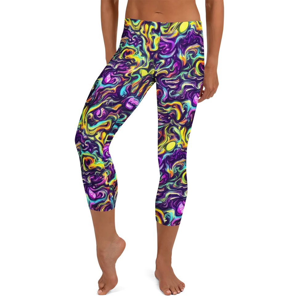 Violet Riverstone on Capri Leggings — Front