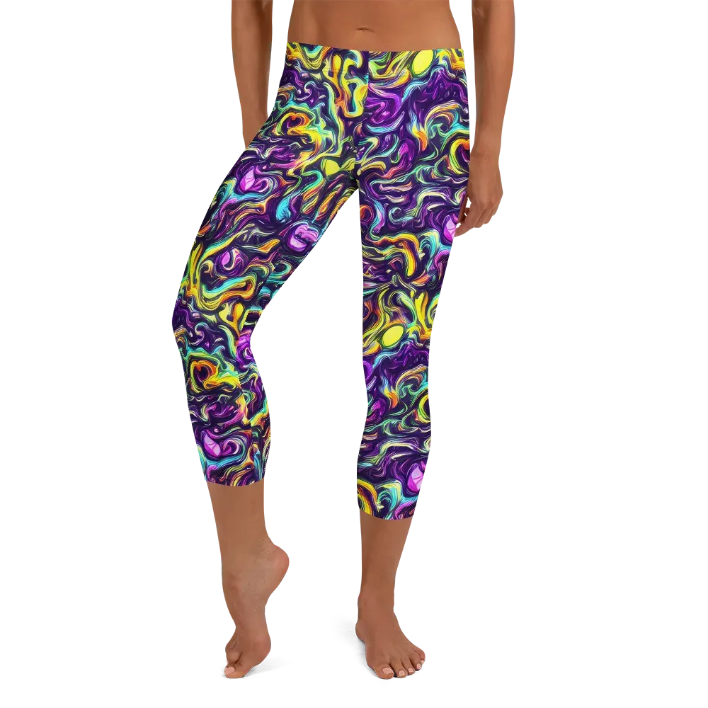 Violet Riverstone on Capri Leggings — Front