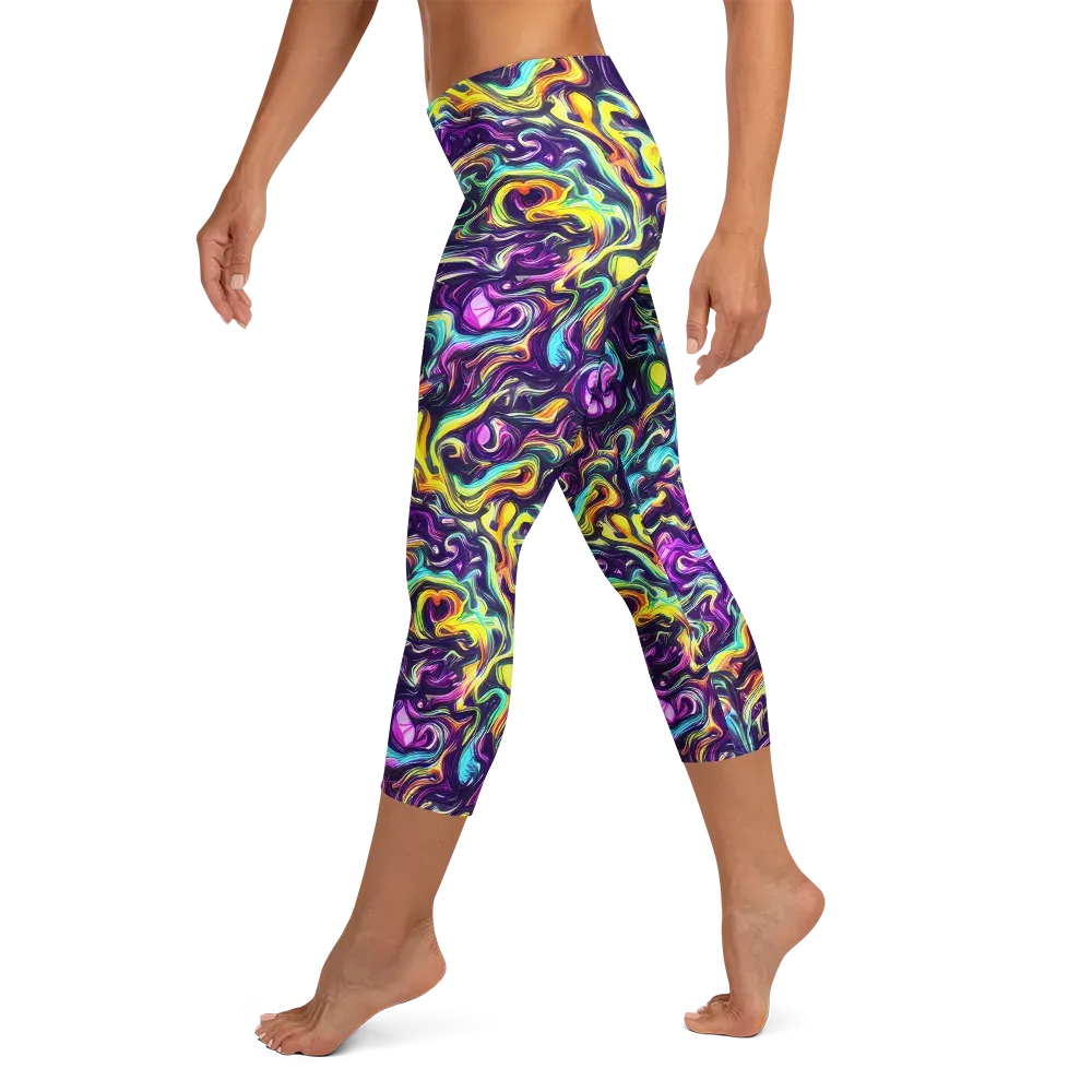 Violet Riverstone on Capri Leggings — Left
