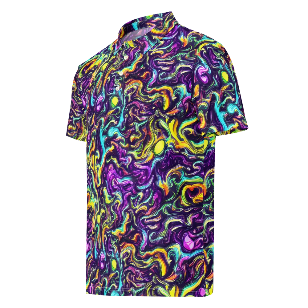 Violet Riverstone on Men's Slim Fit Polo Shirt — Left Front
