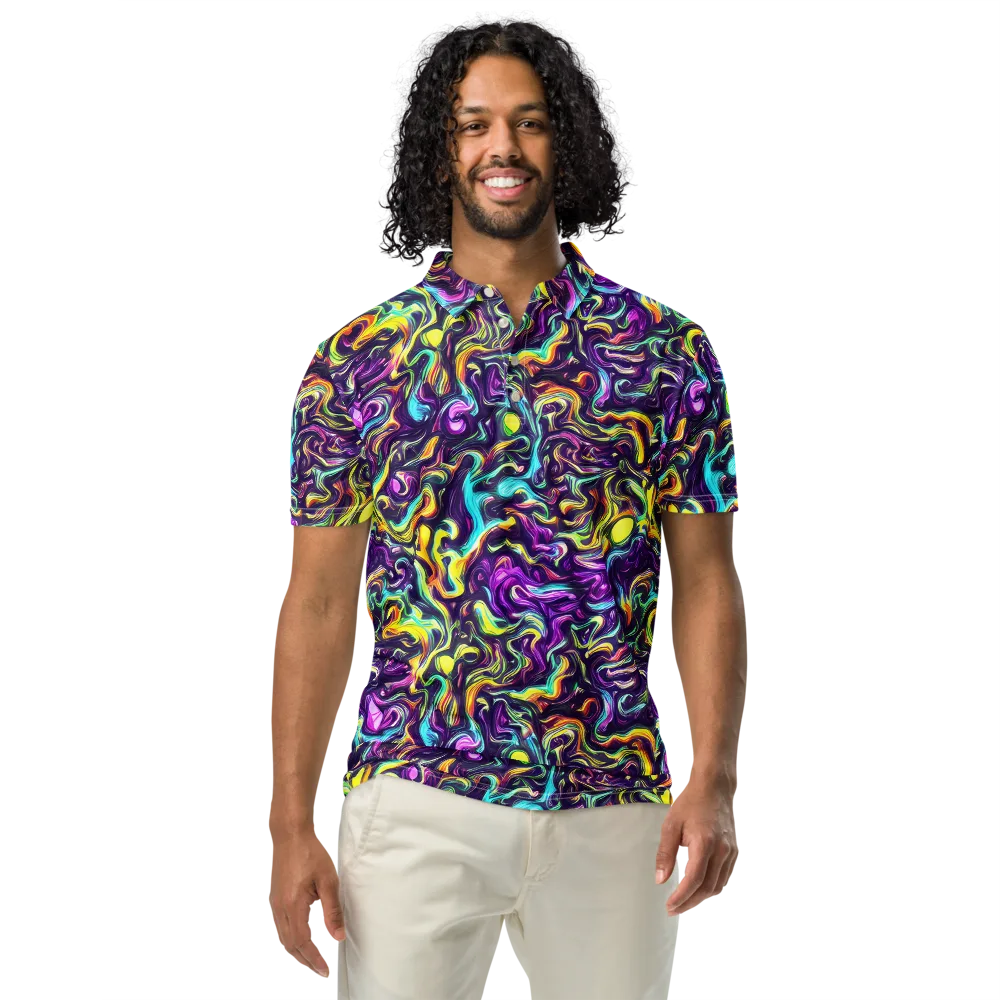 Violet Riverstone on Men's Slim Fit Polo Shirt — Front