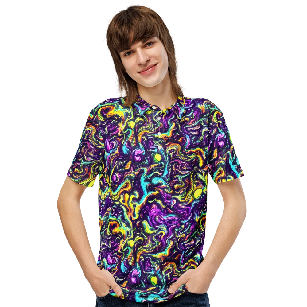 Violet Riverstone on Men's Slim Fit Polo Shirt — Front