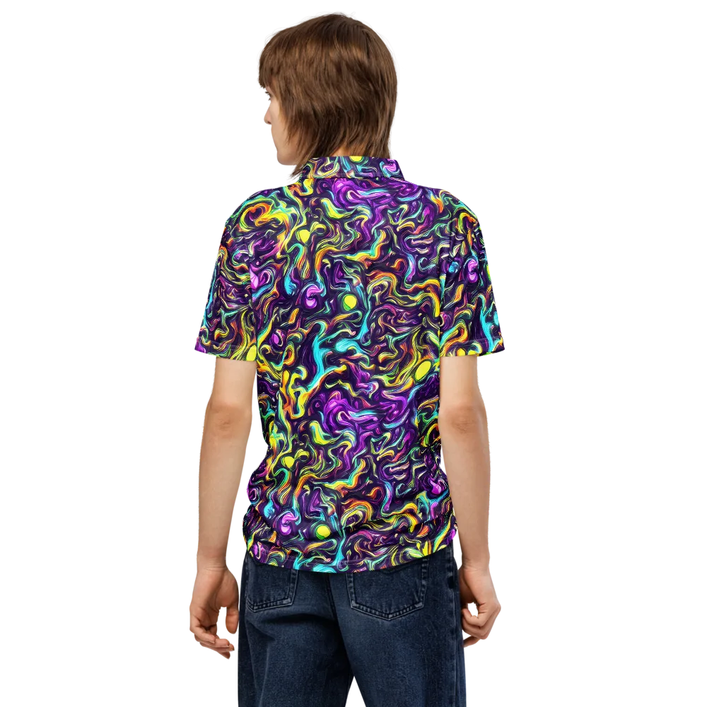 Violet Riverstone on Men's Slim Fit Polo Shirt — Back