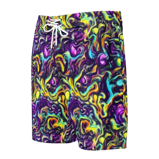 Violet Riverstone on a Men's Board Shorts