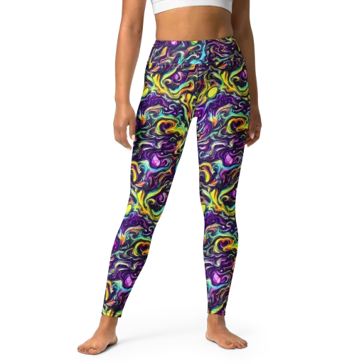 Violet Riverstone on a Yoga Leggings