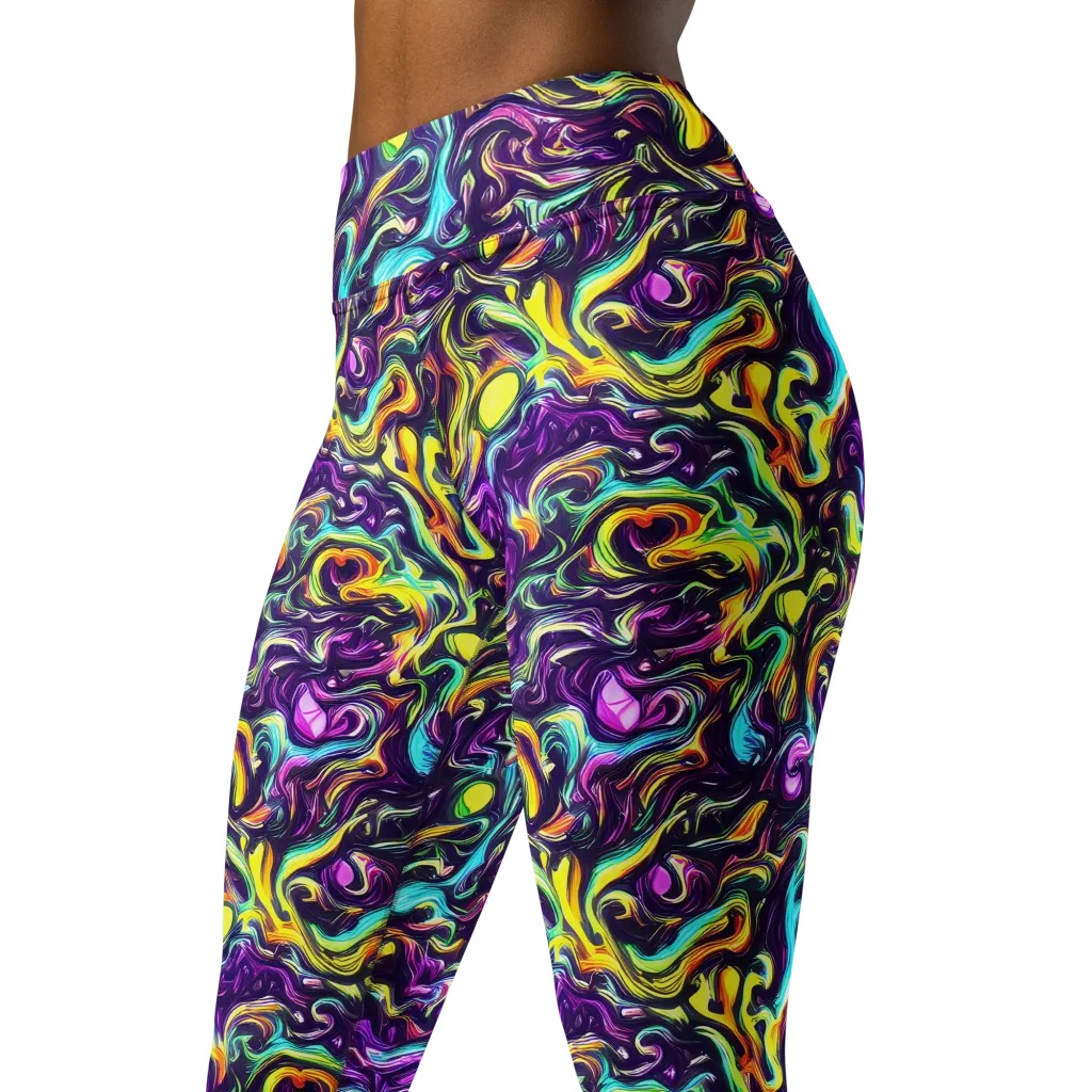 Violet Riverstone on Yoga Leggings — Left Front
