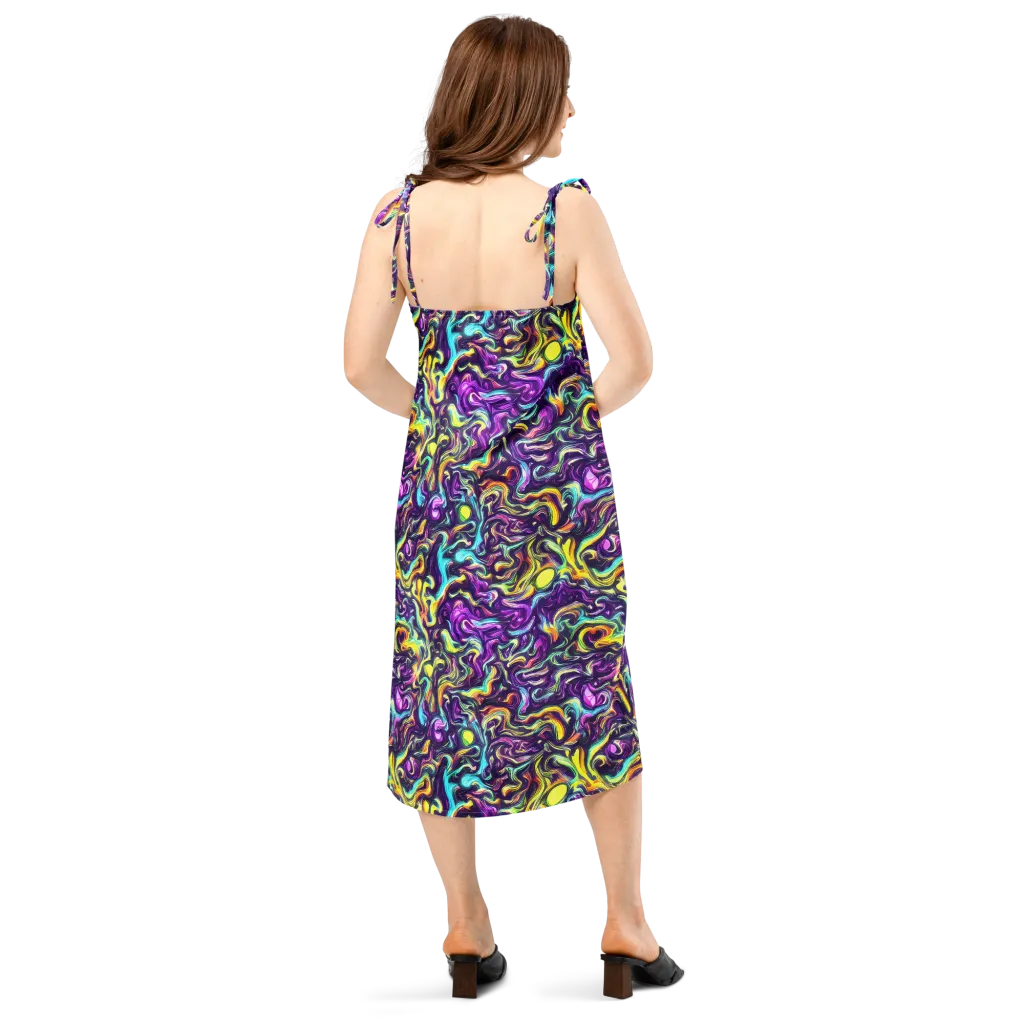 Violet Riverstone on Slip Dress — Back