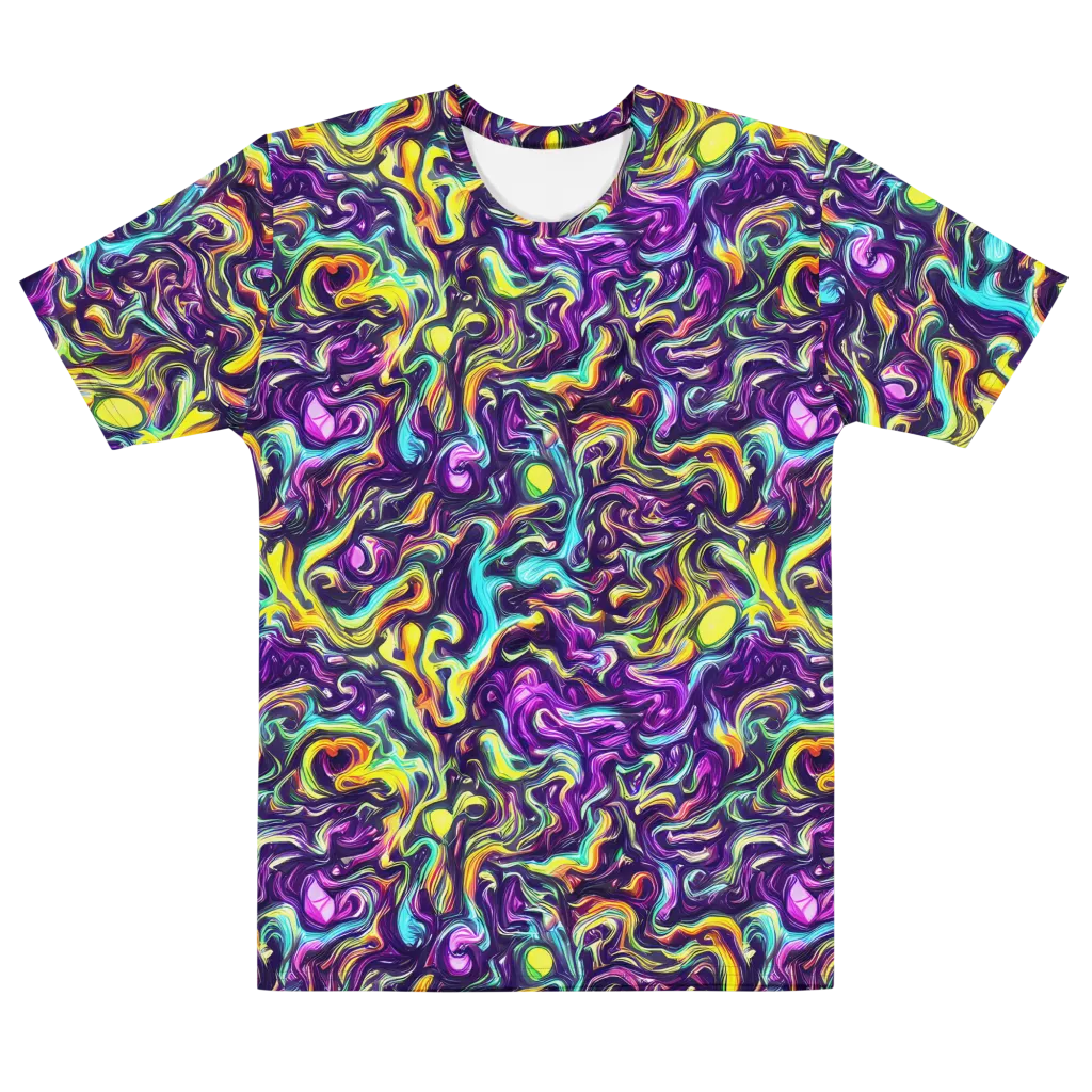 Violet Riverstone on Men's Cotton Crew Neck T-Shirt — Front