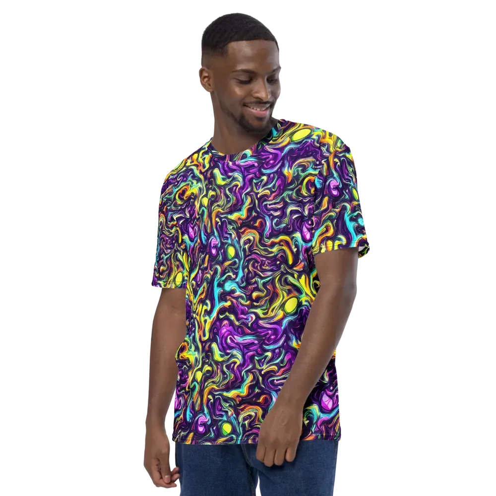 Violet Riverstone on Men's Crew Neck T-Shirt — Left