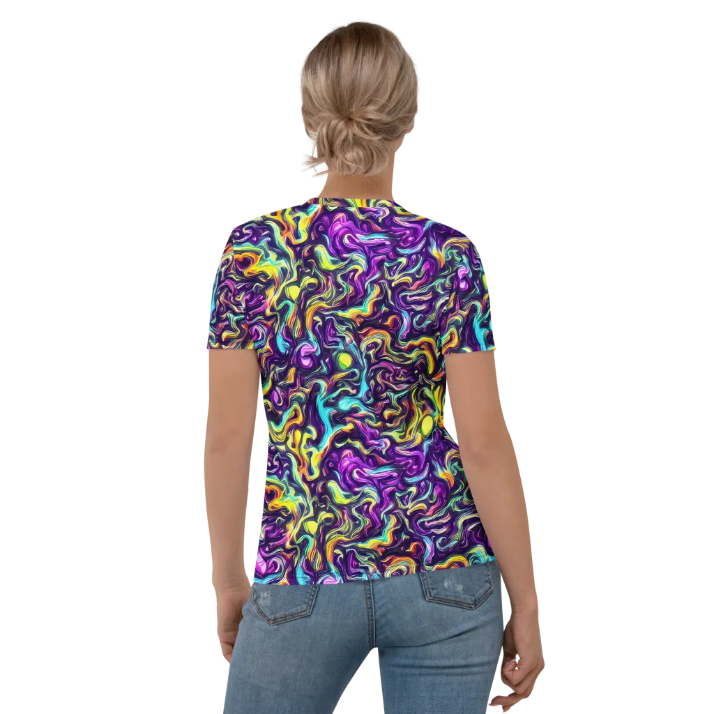 Violet Riverstone on Women's Crew Neck T-Shirt — Back