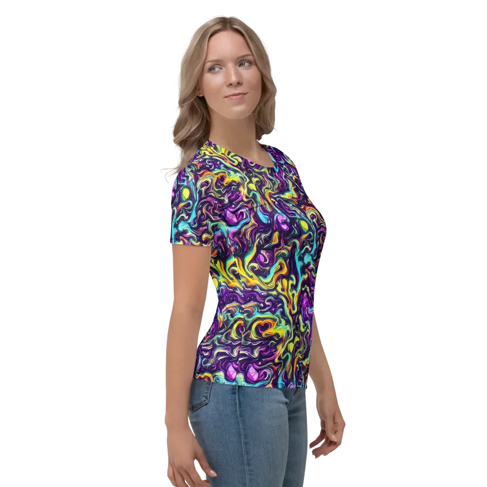 Violet Riverstone on Women's Crew Neck T-Shirt — Right