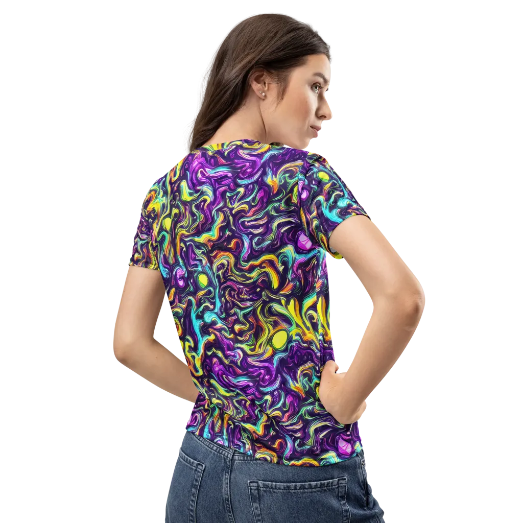 Violet Riverstone on Women's Crew Neck T-Shirt — Back