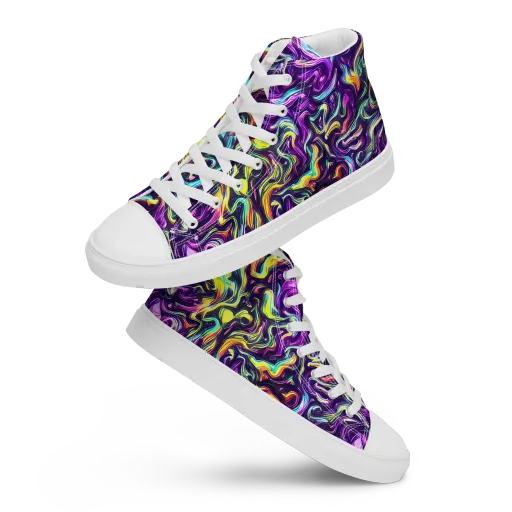 Violet Riverstone on a Women's High Top Canvas Shoes