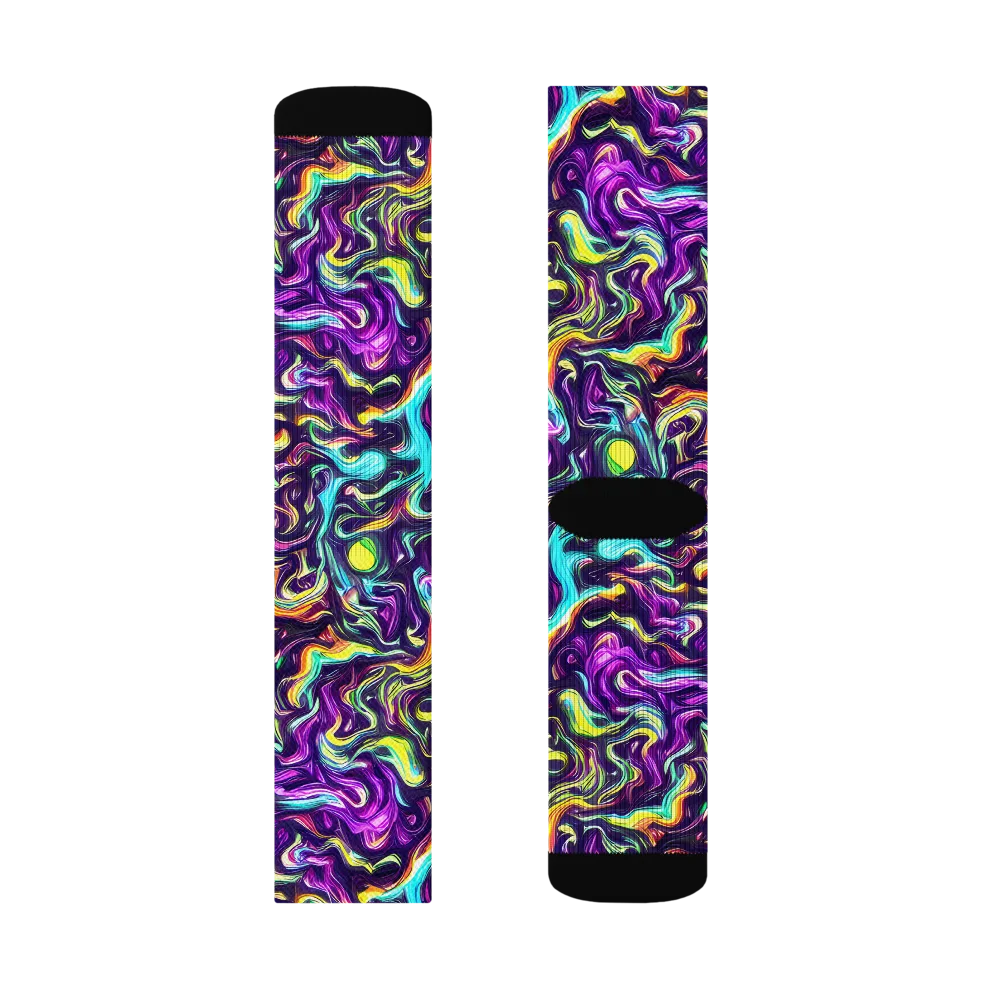 Violet Riverstone on Socks — Left Sock