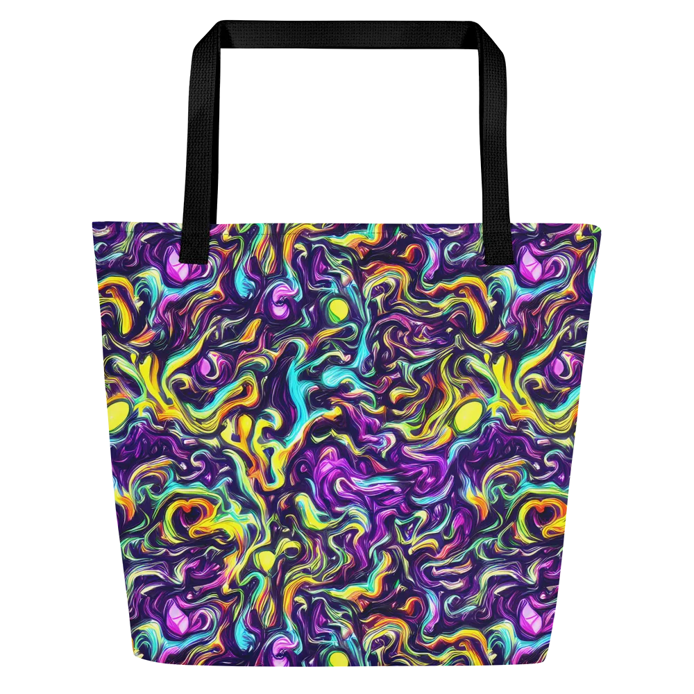 Violet Riverstone on Large Tote Bag W/ Pocket — Front