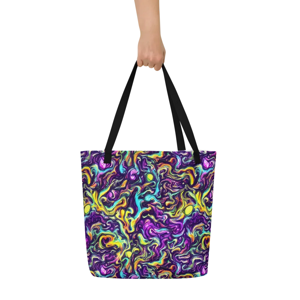Violet Riverstone on Large Tote Bag W/ Pocket — Front