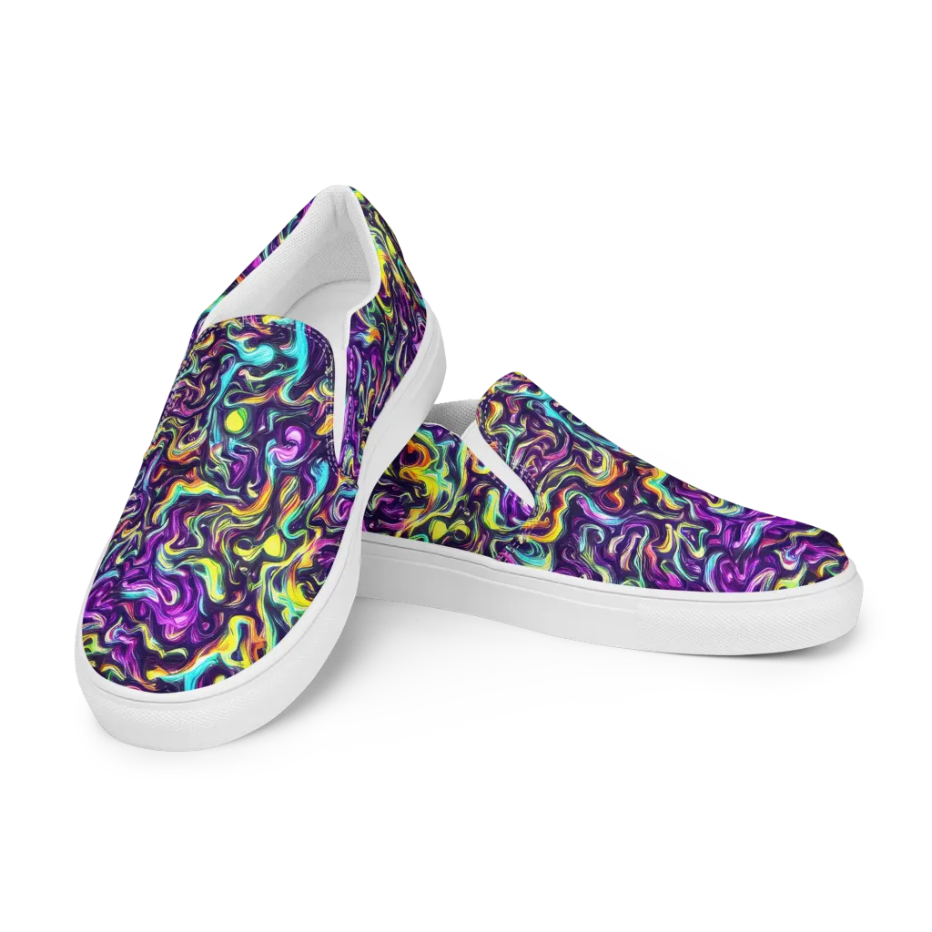 Violet Riverstone on Women's Slip-On Canvas Shoes — Left Front