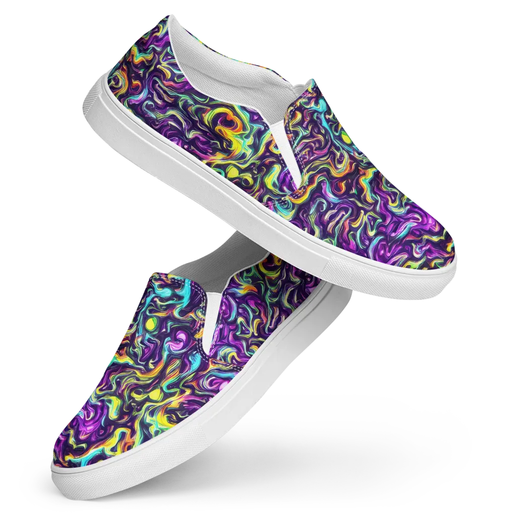 Violet Riverstone on Women's Slip-On Canvas Shoes — Front