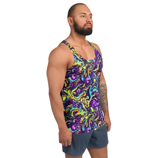 Violet Riverstone on a Men's Tank Top