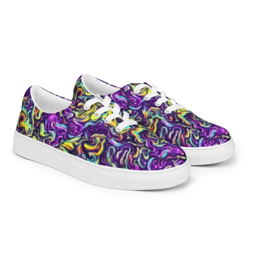 Violet Riverstone on a Men's Lace-Up Canvas Shoes