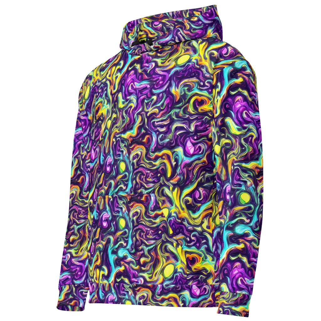 Violet Riverstone on Cotton Hoodie — Left Front