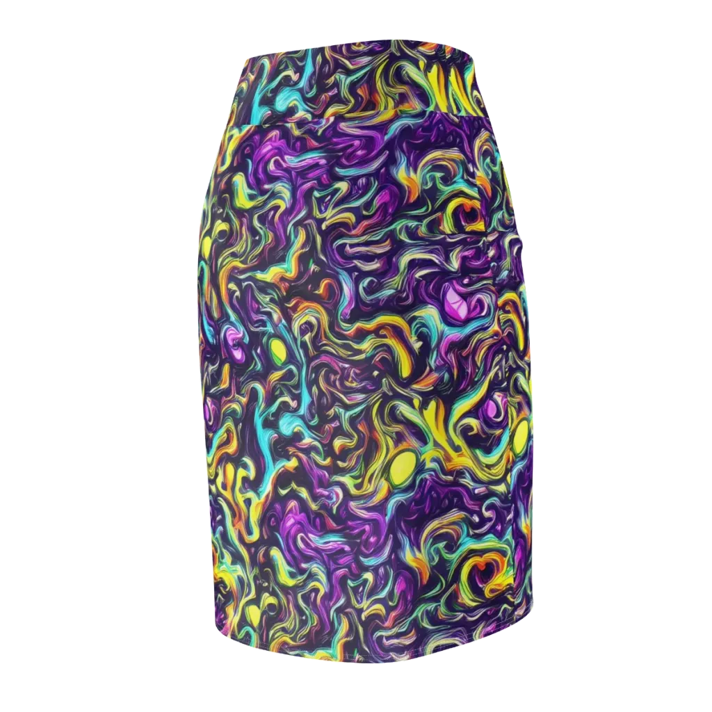 Violet Riverstone on Pencil Skirt — Back Side