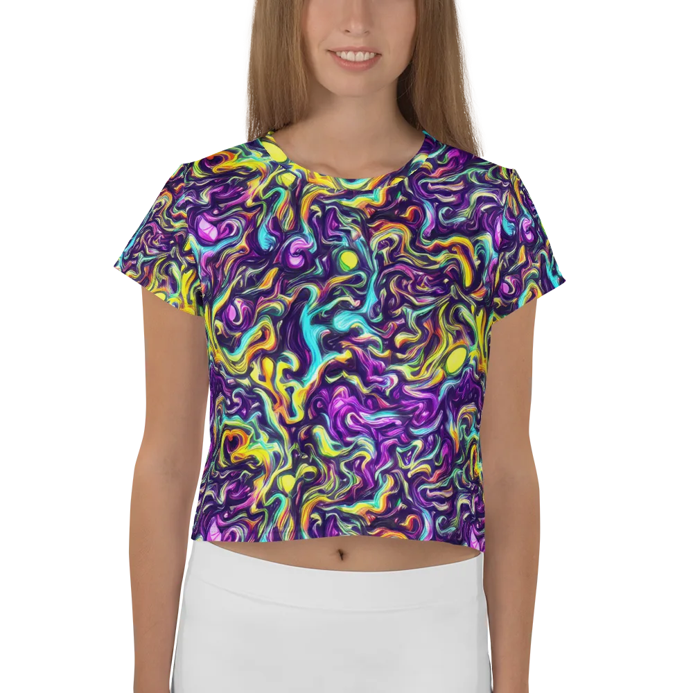 Violet Riverstone on Crop Tee — Front