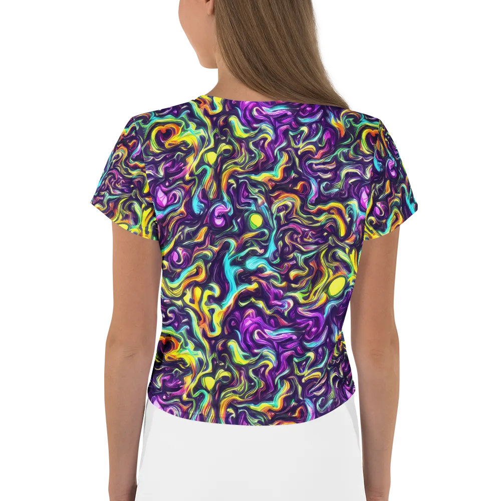Violet Riverstone on Crop Tee — Back