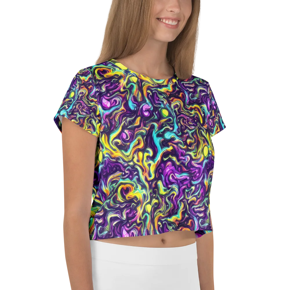 Violet Riverstone on Crop Tee — Right
