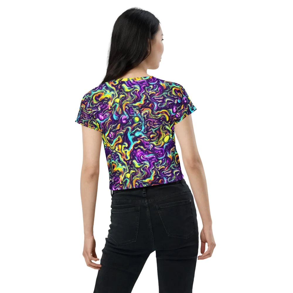 Violet Riverstone on Crop Tee — Back