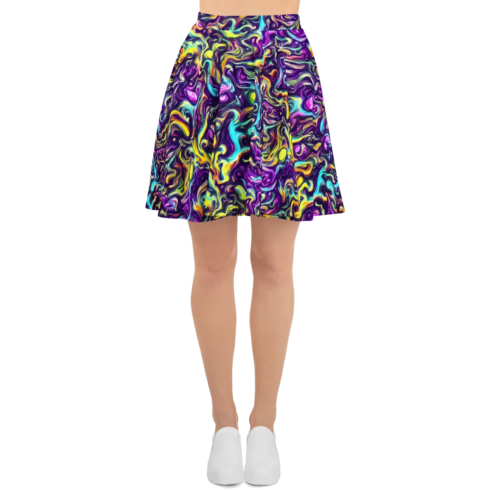 Violet Riverstone on Skater Skirt — Front