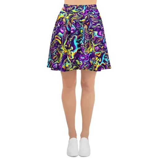 Violet Riverstone on a Skater Skirt