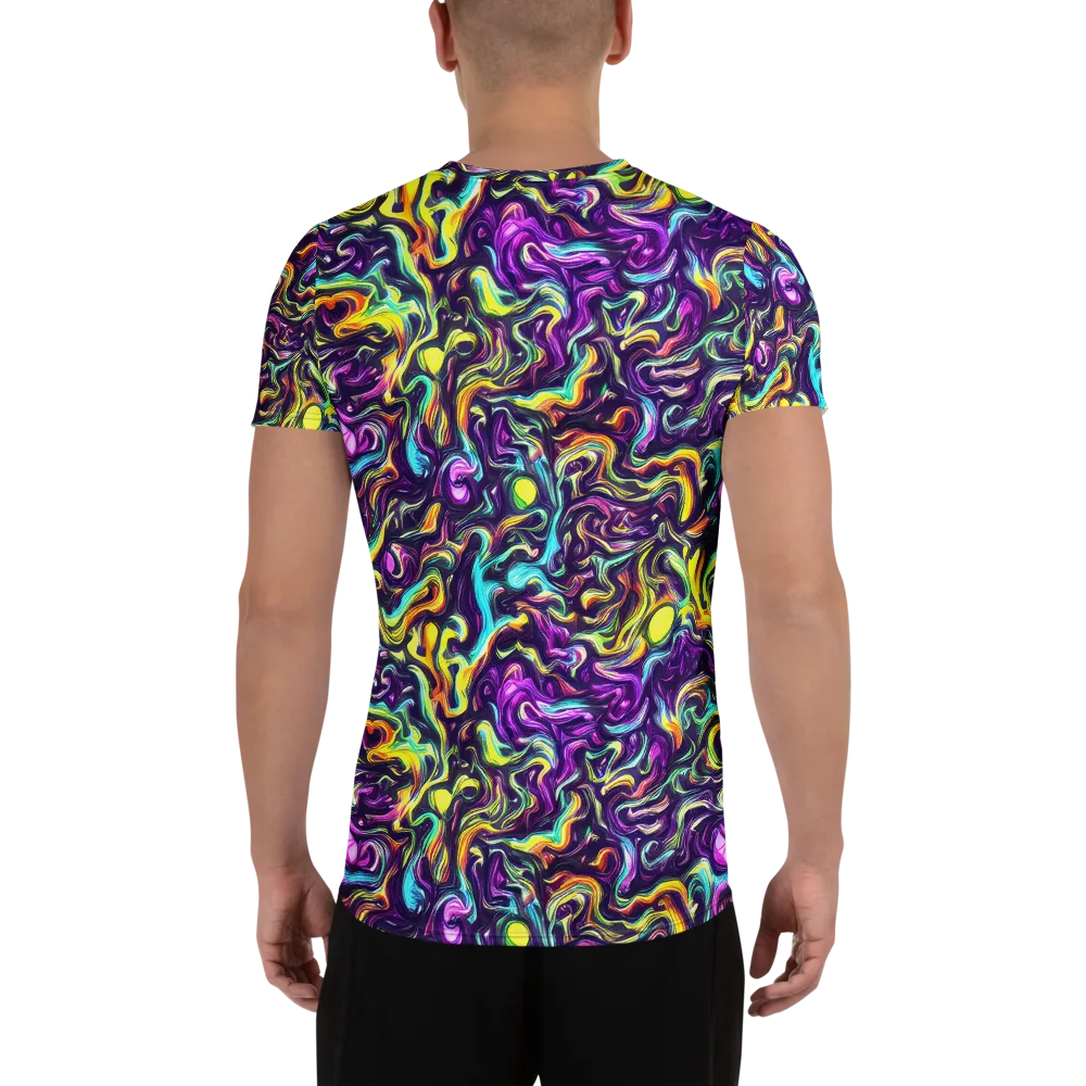 Violet Riverstone on Men's Athletic T-Shirt — Back