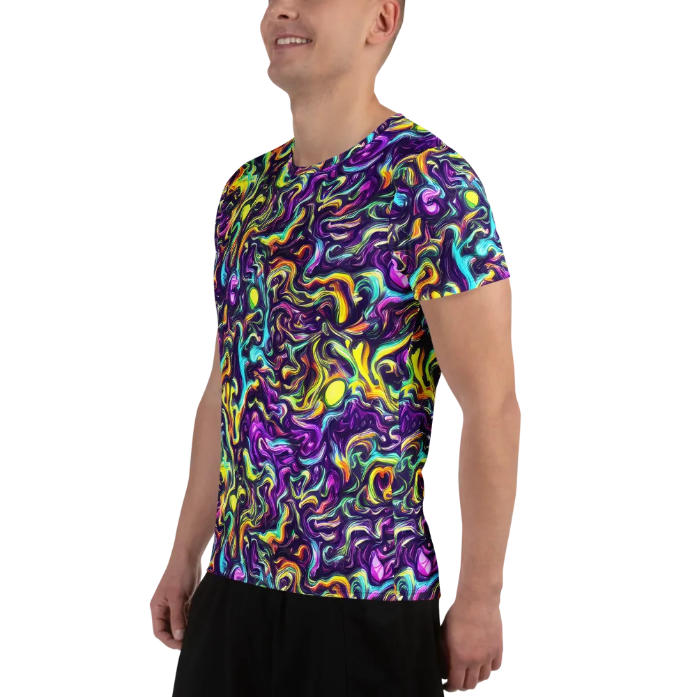 Violet Riverstone on Men's Athletic T-Shirt — Left