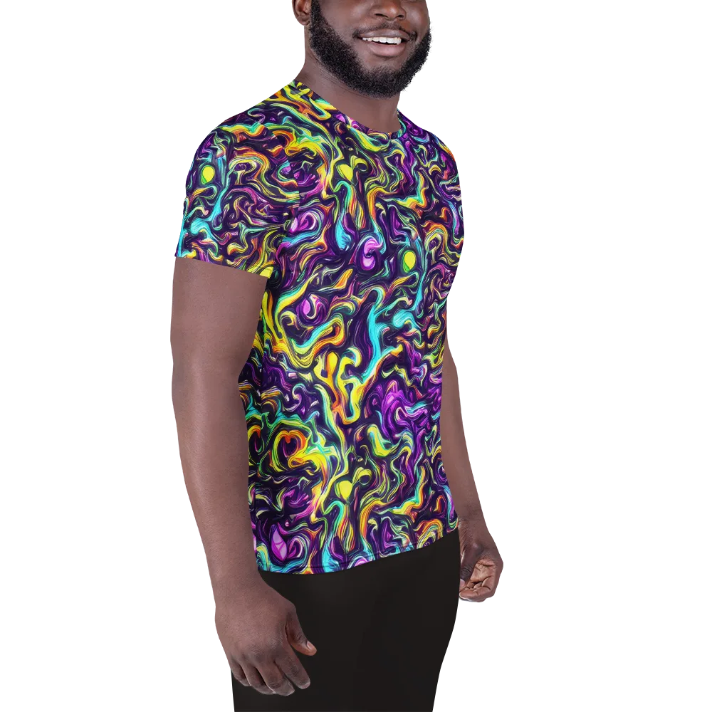 Violet Riverstone on Men's Athletic T-Shirt — Right