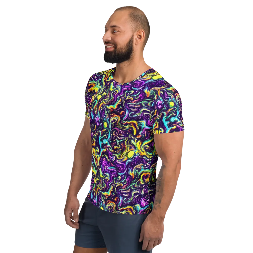 Violet Riverstone on Men's Athletic T-Shirt — Left