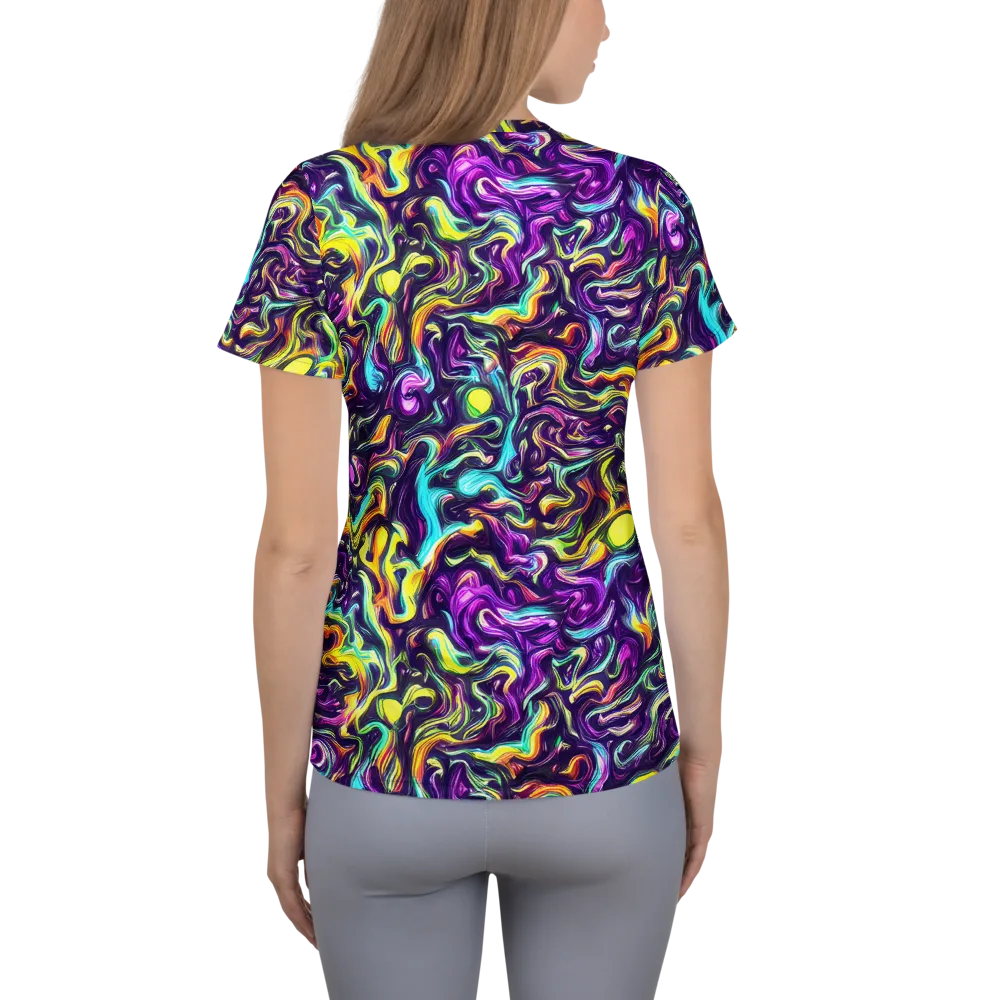 Violet Riverstone on Women's Athletic T-Shirt — Back